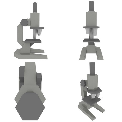 Lowpoly Low-Tech Microscope preview image 1